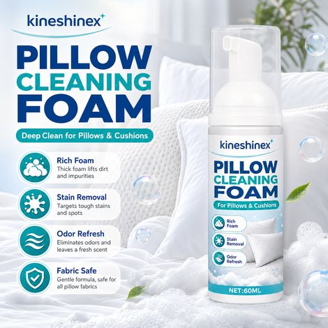 KineShineX Reinigungsschaum für Kissen ohne Waschen, Trockenreinigungsmittel für Textilien, Fleckenentferner-Mousse für Kissenbezüge (1/5)