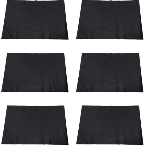 Protecteur de Poteau de Clôture Adhésif Noir Anti-Intempéries pour Bois 6 Pièces- (1/5)