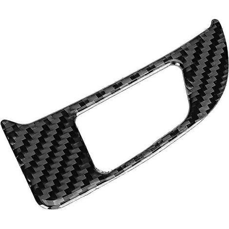 Baguette décorative intérieure en fibre de carbone pour le bouton de clignotant de la console centrale, compatible avec Q5 SQ5 8R 09-17 (1/5)