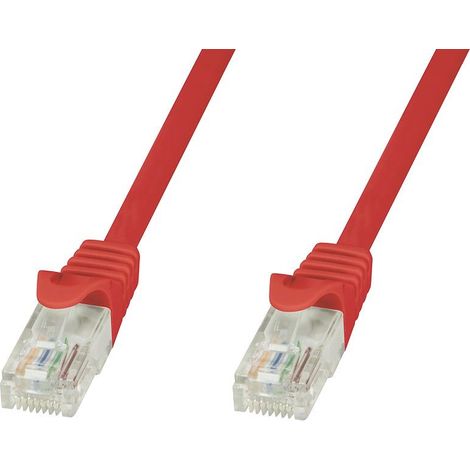 Techly Professional Cavo di Rete Patch in Rame Cat.6 Rosso UTP 1,5m (1/5)