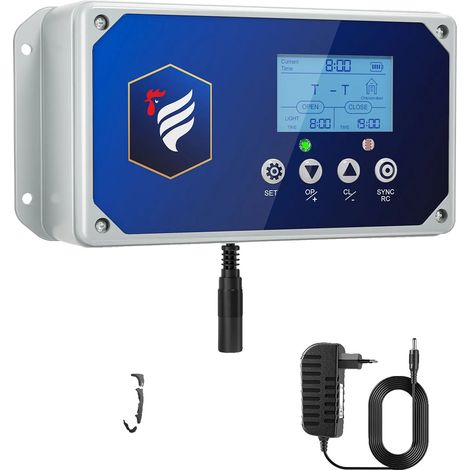 Porta automatica per pollaio, controllo wireless, risparmio energetico, solo per alimentazione UE 220V (1/2)