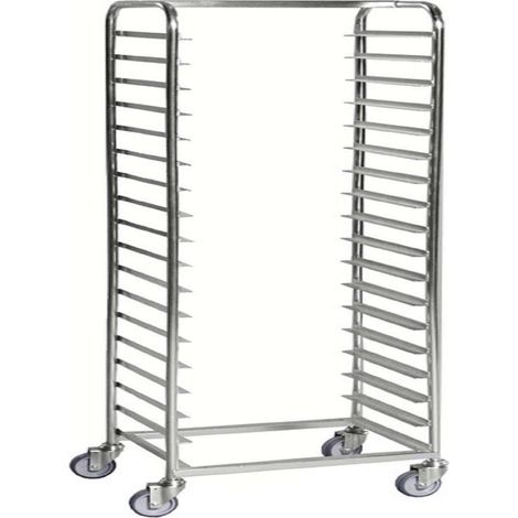 Carrello vassoio 600 x 440 x 1880, per 18 vassoi con dimensioni 540 x 440 mm