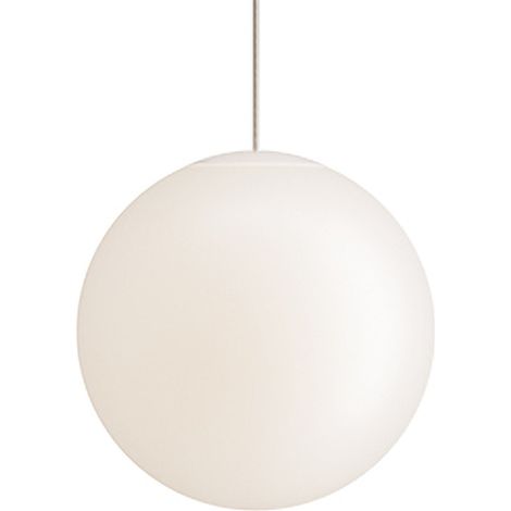 Sferis Lampada a sospensione in vetro opale satinato, diametro 30 cm, altezza regolabile fino a 320 cm, attacco E27, design minimale ed elegante