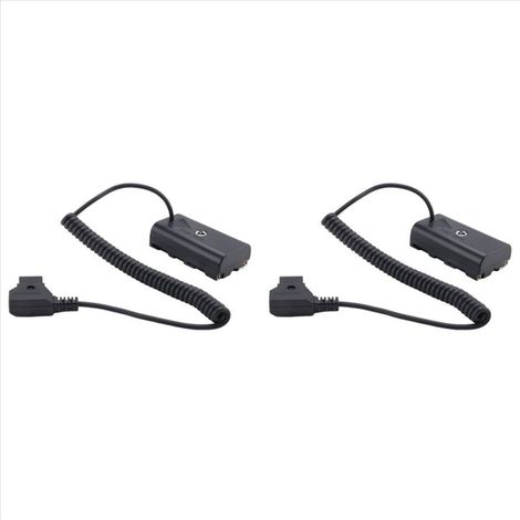 Câble adaptateur secteur 2X pour connecteur D-Tap vers batterie factice NP-F NP F550 F570 F970 (1/4)