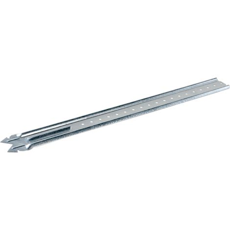 Suspente acier galvanisé type 18/45 Long 400mm – Boite de 50 – Pour fourrures en bois dur – Épaisseur 75/100
