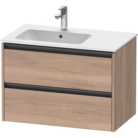 Duravit Ketho.2 Waschtischunterbau wandhängend, 2 Schubkästen,