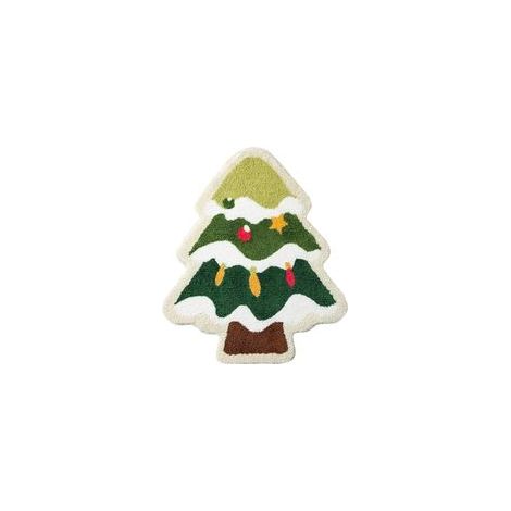 Tapis de bain sapin de Noël pour salon, tapis vert avec une excellente absorption et une grande facilité de lavage, tapis de douche antidérapant, tapis de porte de baignoire doux, épais et durable, dé (1/5)