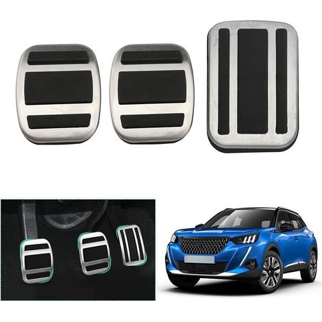 2019-2022 2023 Peugeot 208 2008 Pédales de Gaz et Frein, Peugeot 2008 P24 Peugeot 208 P21 Capuchons de Pédales Couverture Pédales Repose-pieds [Transmission Manuelle] (1/5)