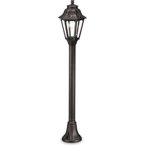Ideal Lux Anna - 1 Licht für kleine Außenleuchten Schwarz IP44, E27