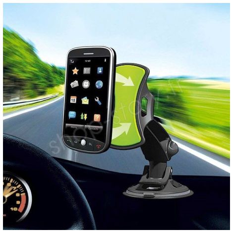 Support Universel de Voiture pour Smartphone GPS  avec Base Tournante à 360º (1/5)