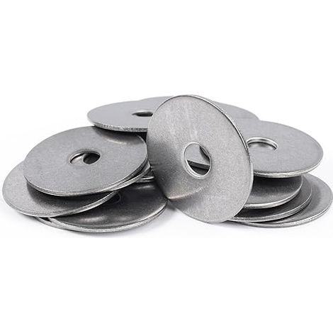 große Karosseriescheibe M5 x 20mm Kotflügelscheiben - Hochwertige Edelstahl A2 Unterlegscheiben Rostfreie Beilagscheiben großer Außendurchmesser (10, M5 x 20 mm) (1/2)