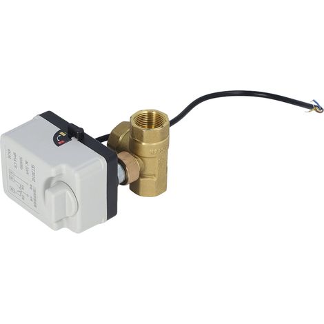 Vanne à bille DN20 à trois voies, manuelle/automatique, à trois fils et deux commandes, 220 V CA (1/5)