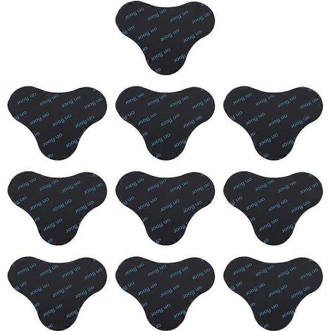 10 Stück Teppichklebeband, rutschfest, waschbar, für Teppiche und Fußmatten-8.8X7cm-Black (1/3)