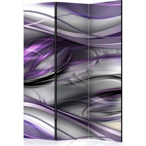 Paravent 3 Volets "Tunnels Violet" 135x172cm (1/2)