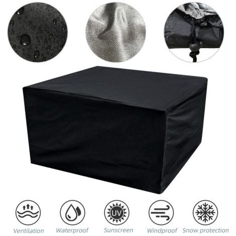 Housse de Protection Imperméable et Anti-poussière Bâche Couverture Jardin, polyester Mobilier Jardin Salon et Patio Mobilier - Noir（140120100cm） (1/5)