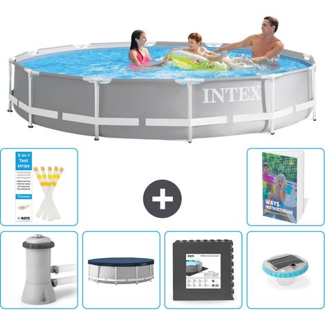 Prism Frame Pool Rund - 366x76 cm - 7-teilig S260