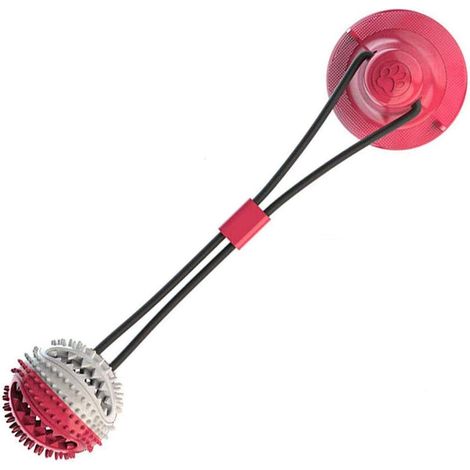 Jouet pour chien à ventouse, jouet à mâcher pour les molaires, jouet multifonction pour chien, jouet pour chien avec soin des dents (1/5)