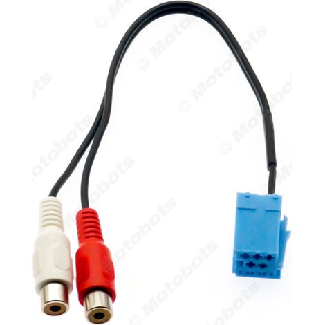 25cm car audio input cable for Volkswagen Passat/Audi RCA audio cable adapter (1/4)