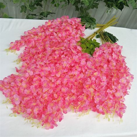 Brindille Fausse Glycine - Décoration Murale et Arche de Mariage - Branches Artificielles en Plastique - 30 cm - 1 Pièce (1/5)