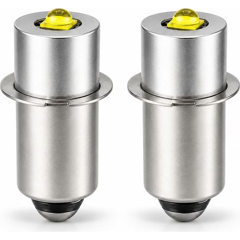 2PCS Ampoule LED de Remplacement P13.5S 6-24V, LED pour Lampe Torche et Lampe de Poche, Ampoule LED pour Éclairage de Travail Haute Luminosité, Installation Facile et Longue Durée (1/5)
