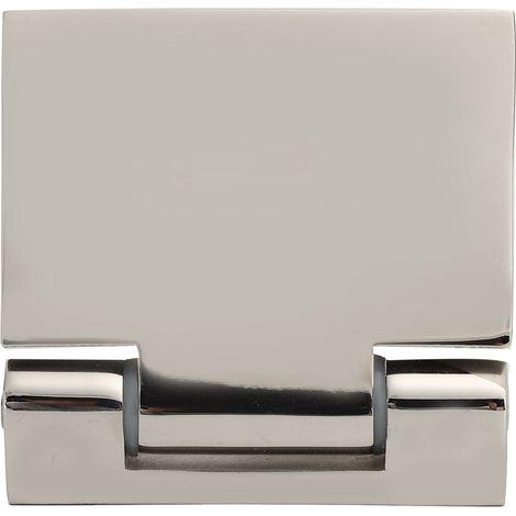 Charnière inclinée un côté en acier inoxydable pour porte vitrée de salle de bain, paumelle latérale pour porte et fenêtre en verre, usage domestique (1/5)