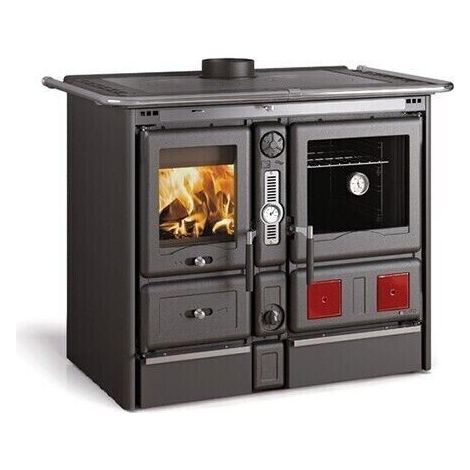 Termostufa Cucina Forno a legna NORDICA TERMOROSA XXL DSA 4.0 16,8 kW col. antracite (1/5)