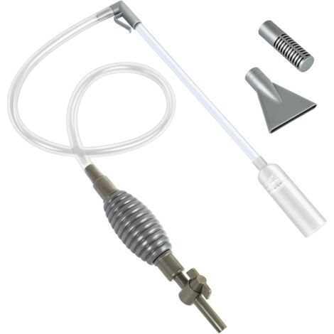 BUNTHAUS Nettoyant pour Gravier D'aquarium, Nettoyage Aquarium, 1.7m Aspirateur à Bec Canard Gratuit, Siphon Puissant pour Vidange Complète, Pompe a Siphonner Eau avec Filtre à Gravier (1/4)