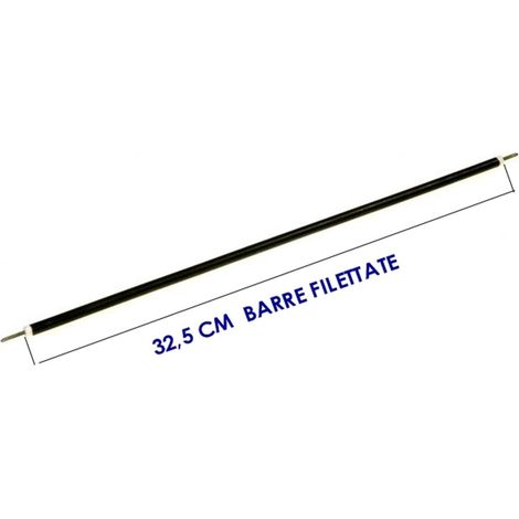 RESISTENZA RETTILINEA FORNETTI ELETTRICI W350 32CM V110 CON BARRE FILETTATE