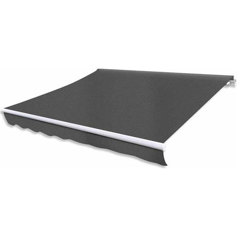 Auvent pliable motorisé 400 cm Anthracite (1/4)