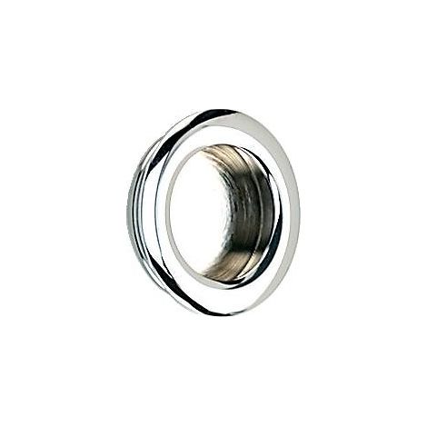 Poignée cuvette rondes Ø intérieur 35 mm Ø extérieur 41 mm - zinc finition inox - Borgoa