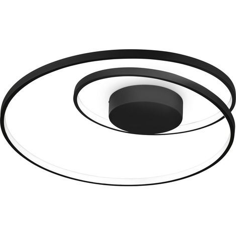Ideal Lux Plafoniera OZ 1 luce LED integrato nero metallo