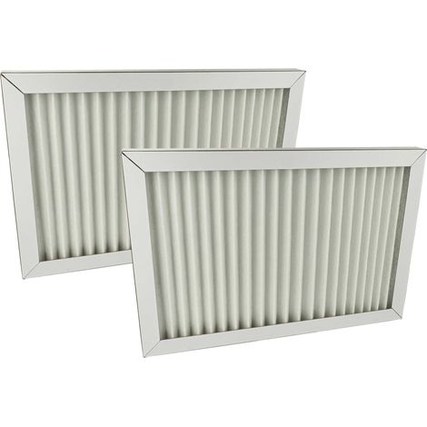 vhbw 2x filtro G4 sostituisce Pluggit SWTG4-S per scambiatore di calore geotermico - Set di filtri, 37 x 25 x 2,4 cm bianco