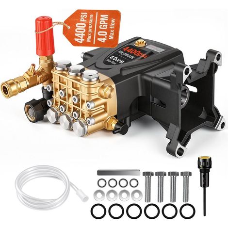 Tête Laiton Forgé 303 Bar Nettoyage Puissant Pompe Nettoyeur Haute Pression Triplex 25,4 mm pour Chantiers Murs et Véhicules (1/5)