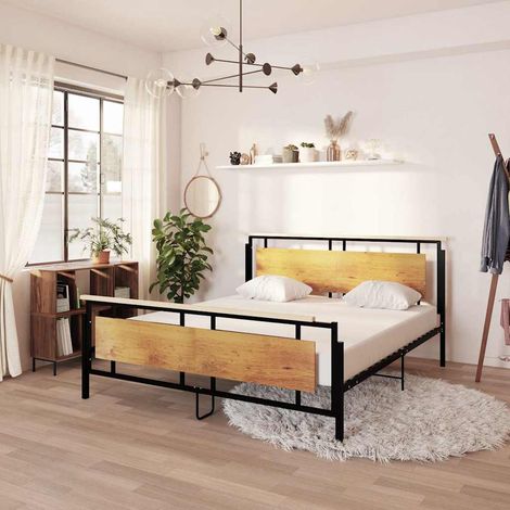 Estructura de cama sin colchón metal 180x200 cm (1/5)
