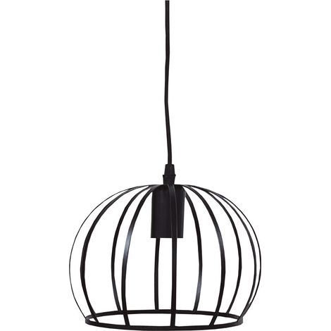 Plafoniera a sospensione serie "Carnot" E27 (40W massimo 230V) IP20 Ø19cm colore nero