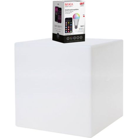 8-seasons Luminous Cube blanc 33x33x33 cm éclairage extérieur (1/4)