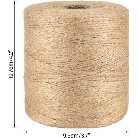 Ficelle 500M Ficelle Jute Ficelles de Jardinage Corde Naturelles Fil de Jute Corde Fine pour Jardiage Décoration de Mariage,Arts Créatifs DIY l'emballage Cadeau-RAPANDA (1/4)