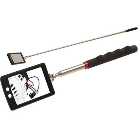 TrAdE Shop Traesio - Specchio Specchietto Ispezione Snodabile Allungabile Con Luce Ripazioni Motori - (1/2)