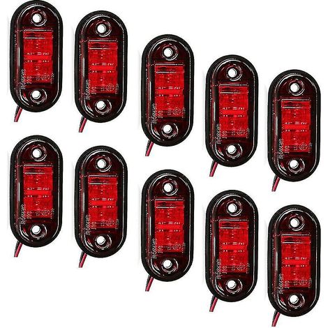 Paquete de 10 luces de señalización LED para remolques y camiones, luces de posición laterales LED - yuyu (1/5)