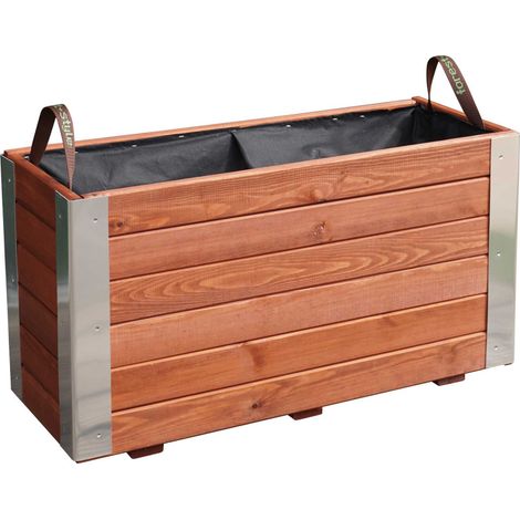 Bac Bambou - Lasuré - 80 x 30 x 43,5 cm (1/4)