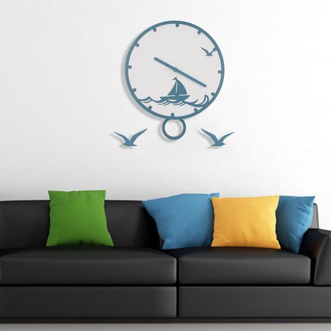 Schlichte, geräuschlose Wanduhr für Schlafzimmer, Wohnzimmer, Büro oder als Dekoration für Zuhause. (1/5)