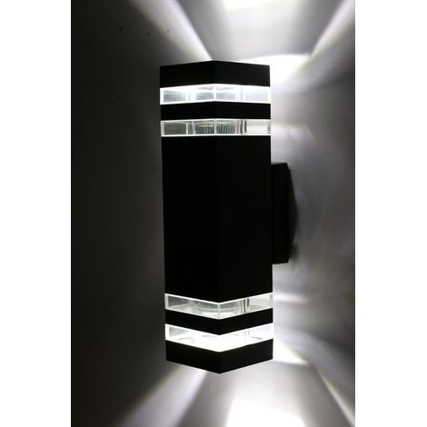 Applique Murale Interieur/Exterieur Lumière led de poteau de porte de couloir de cour de mur Applique imperméable pour Salon Chambre （E27 lumière blanche） (1/4)