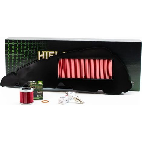 Kit Révision Filtres Bougies pour PIAGGIO Beverly 400 HPE ie ABS de 2021 à 2023 - Sans Huile