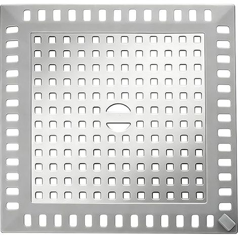 Attrape Cheveux Douche Acier Inoxydable 304, Grille Anti Cheveux Carré (1/5)