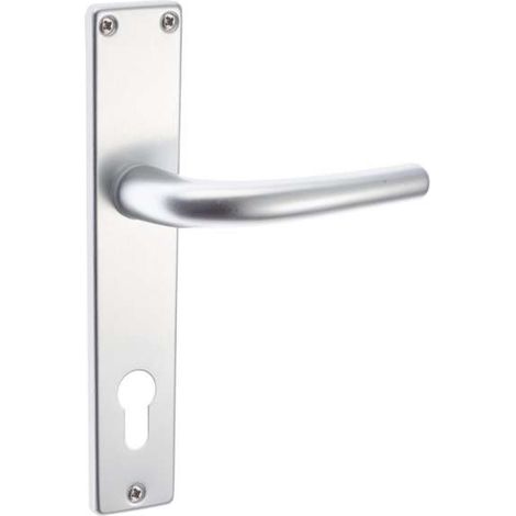 Maniglia yale in alluminio anodizzato finitura argento 85 mm