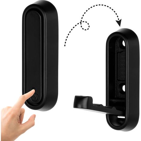 Percha plegable negro mate Riex XV45 (1/5)