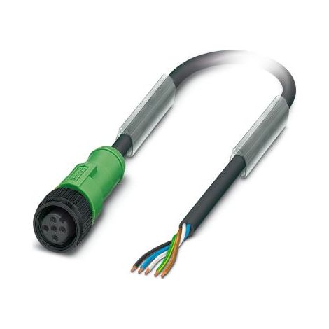 Câble d'actionneur Phoenix Contact 5 conducteurs , M12 Femelle, 3m ( Prix pour 1 )
