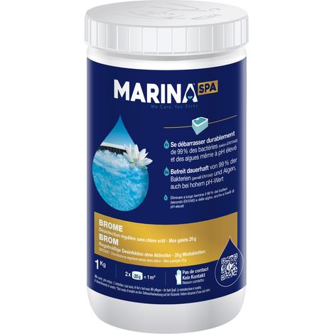 Disinfettante Spa al Bromo 50 Mini Gocce 20g Confezione da 1kg - Marina