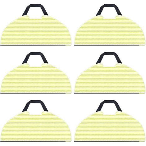 [NEVER USED] 6-Pack Replacement Cleaning Cloths for Shark RV2610WA AV2610WA AI Ultra 2-in-1 Robot Vacuum Cleaner, Microfiber Mop Cloths for Shark AI Ultra Accessories (1/3)