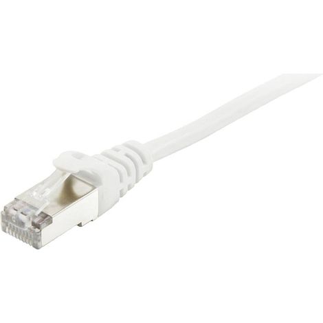 Equip 605512 RJ45 Câble réseau, câble patch CAT 6 S/FTP 3.00 m blanc contacts dorés 1 pc(s) (1/4)